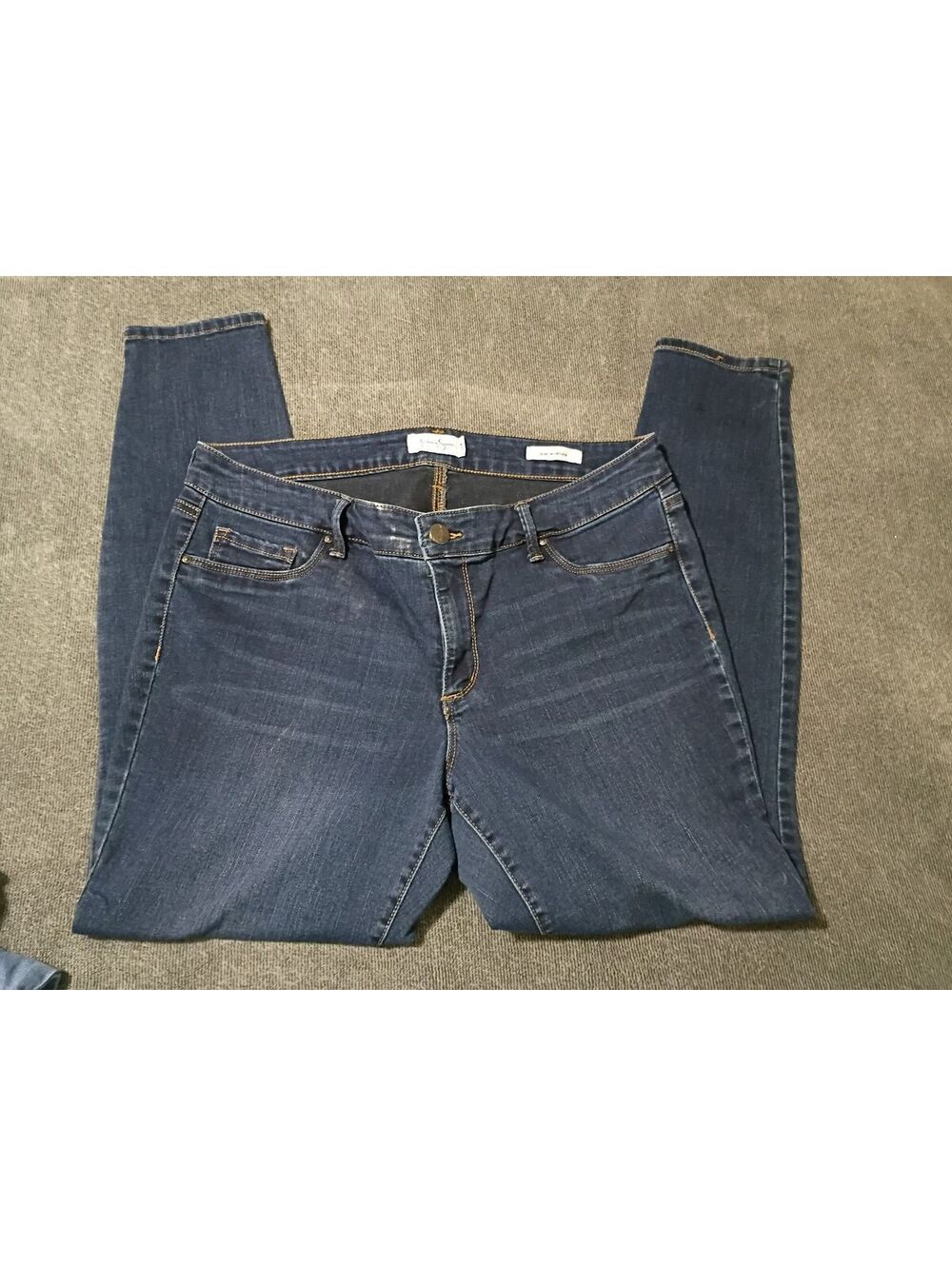 Jessica Simpson Kiss Me Skinny Dark Blue Denim Jeans Size 16W